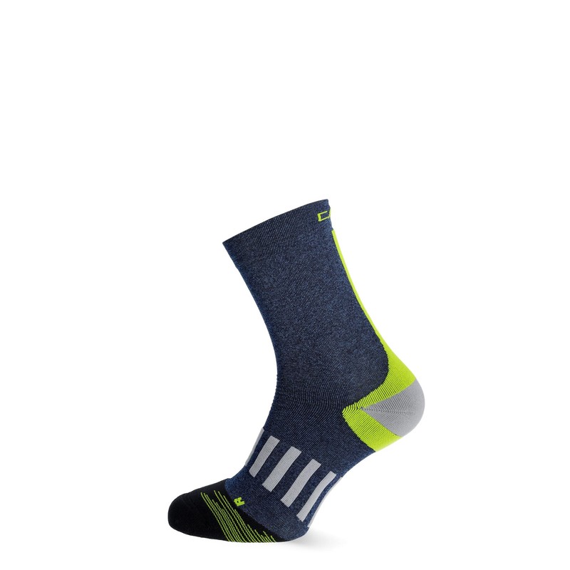 CMP - Calzino da trekking Mid Microlon, B.Blue-Acido, 43/45