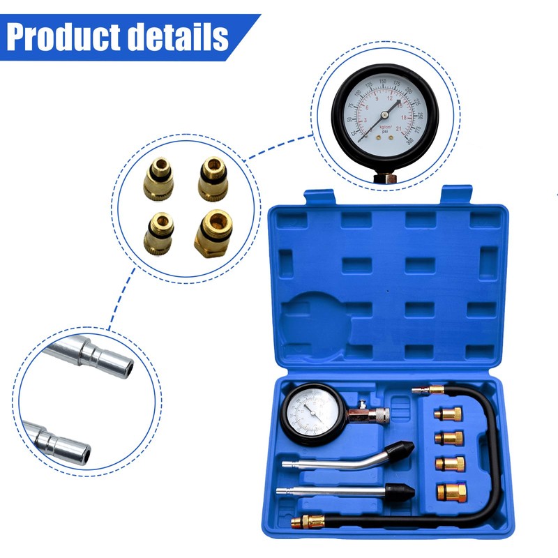Compression Tester Set, Aicharynic Compression Tester Kit, Compression Gauge, Spark