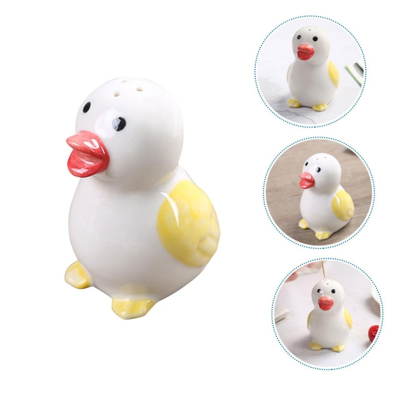 SHOWERORO Ceramic Salt Pepper Set Cute Pepper Shaker Salt Jars