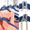 MOREBEST 20 Pcs Clothes Hanger Connector Hooks,Mini Cascading Velvet Hanger