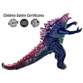 TwCare Godzilla vs. Kong Toy Action Figure: King of The Monsters, Movie Series Movable Joints Soft Vinyl, Travel Bag