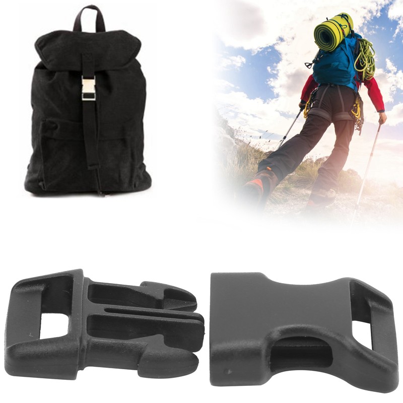 100Pcs Quick Side Release Buckles Plastic Heavy Duty Strap Clip