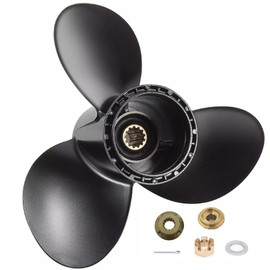 MARKGOO Propeller 11 5/8 X 12 Pitch with Hub Kit for Suzuki Outboard 35 40 50 55 60 65 HP Boat Motor Engine Parts 3 Blade Aluminum Prop 11.63 X 12 RH 13 Spline Tooth 58100-88LA0-019