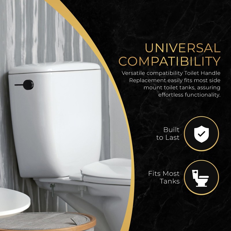 RAVINE Premium Modern Luxury Universal Toilet Handle Replacement, Majestic Collection.