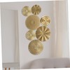 OSALADI 1set Metal Circle Wall Art Modern Decorative Sculpture for