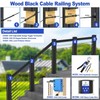 CKE 20 Pairs 1/8" Black Cable Railing Hardware Kit Swage