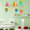 DaraBaby Vinil Decorativo Hogar Macetas Cactus Flores Sala Estancia