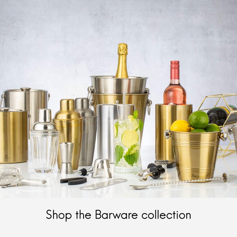 Viners Barware Brushed Silver Stainless Steel Ice Tongs