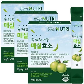 EverNutri Stomach-Comfortable Day Plum Enzyme Digestive Fermentation Enzyme 30 Packs 3 Boxes / 에버뉴트리 속편한 하루 매실효소 소화 발효 효소 30포 3박스