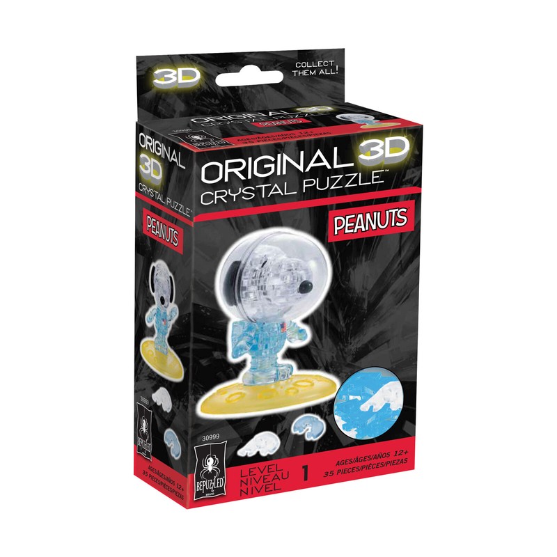 BePuzzled New - BePuzzled 3D Crystal Puzzle - Peanuts Astronaut