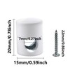 AUXBC 6PCS White Swag Hooks for Ceiling Hanging Lights, Aluminum