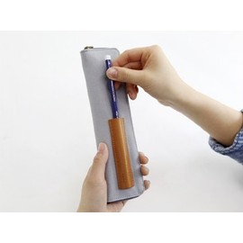 The Basic Canvas Beauty Cosmetic Bag Small Pouch Pencil Case - Grey