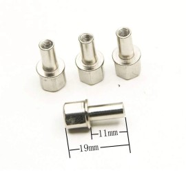MOHERO Metal Center Nuts for 1/10 RC Crawler Car SCX10 Wraith 12Mm Wheel Hub Hex Drive