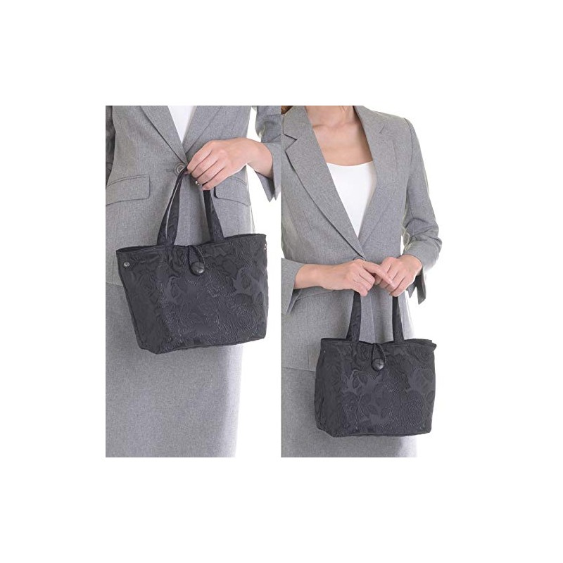 Aurora Formal Bag with Gusset, Made in Japan, Black Formal