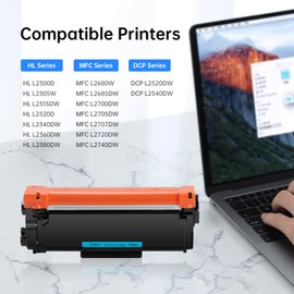 KASAT Higher Yield Compatible Toner Cartridge Replacement for Brother TN660 TN-660 TN630 TN-630 for Brother HL-L2300D HL-L2320D HL-L2380DW HL-L2340DW MFC-L2700DW MFC-2740DW DCP-L2540DW Printer (4Pack)