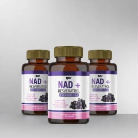 Nad Resveratrol Premium 9 Ingredientes 60 Tabs 3 Pack                                                                                                 