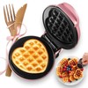 GVAKMM Mini Waffle Maker(Heart),Small Waffle Maker Keto,Mini Wafflera Iron for
