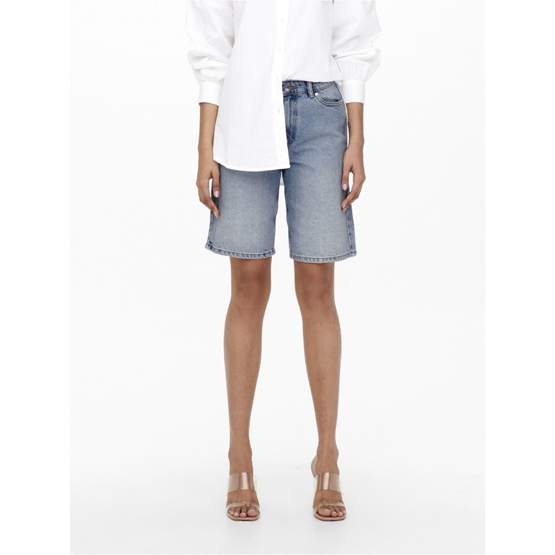 ONLY Women's Shorts, Light blue (light blue denim), M