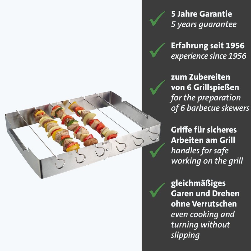 Westmark Barbecue Skewer Holder Set of 7 – Ideal for