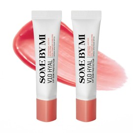 SOME BY MI V10 Hyal Lip Sun Protector Rosy - Pack of 2, 0.46oz - Daily Hydrating Glow Tinted Lip Stain for Dry, Sensitive Lips - SPF 15 UV Shield & Vitamin E for Soft, Smooth Lips - Korean Skin Care