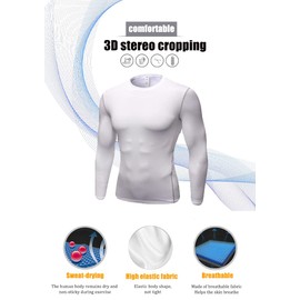 SXCDD Autumn and Winter Jogging Suit Three-Dimensional Cut Sweat and Breathable Long Sleeve Muscle Protection Waist Circumference 49.7 cm Grey Frost Protection