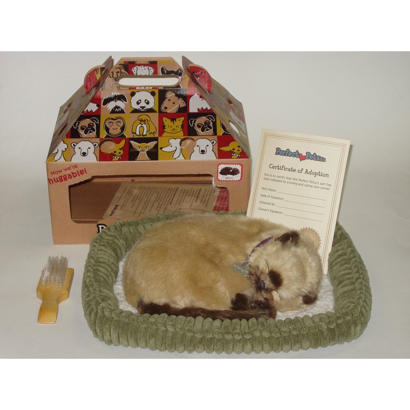 Perfect Petzzz ® The Original Breathing Pet Siamese Kitten New