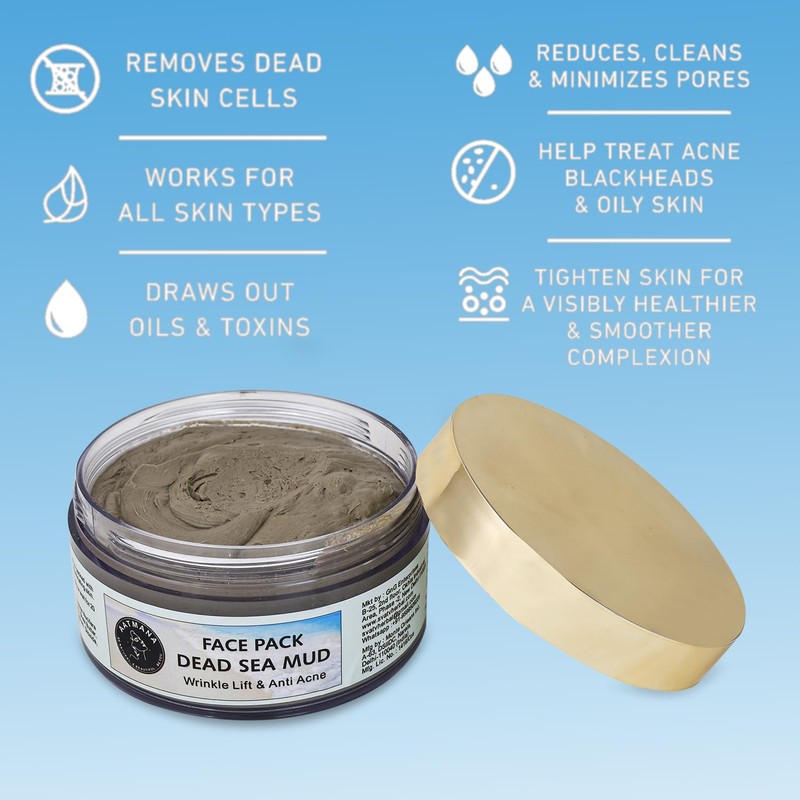 AATMANA Dead Sea Mud Face Pack | Skin Firming |