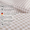 Fabric Tablecloth Washable Table Linen Tablecloth Cotton Polyester Vichy Grey
