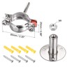 sourcing map Wall Mount Ceiling Mount Pipe Support, 304 Stainless