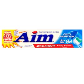 Aim Cavity Protection Anticavity Fluoride Toothpaste Ultra Mint, 5.5 OZ