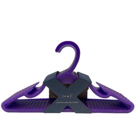 100% Recycled Ocean and Ocean Bound Plastic Sustainable Adult Hanger (Purple)