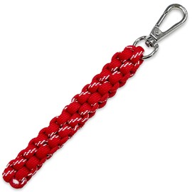 macaroni edge Paracord Braided Colorful Strap, Charm, Carabiner Strap, Bag Charm, Strap, Keys, Lost Prevention, Korean Miscellaneous Goods, red
