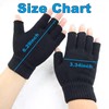 COCELERYRE 4 Pairs Winter Half Finger Gloves Warm Fingerless Gloves
