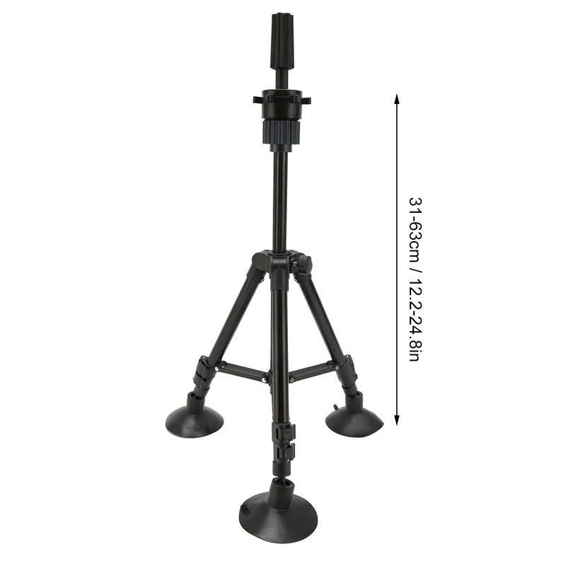 Wig Head Holder Suction Aluminium Alloy Portable Adjustable Wig Head