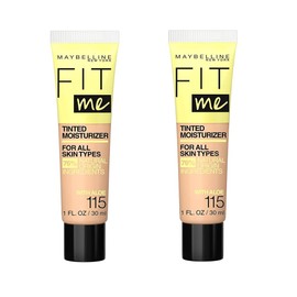 Maybelline New York Pack of 2 Fit Me Tinted Moisturizer, 115