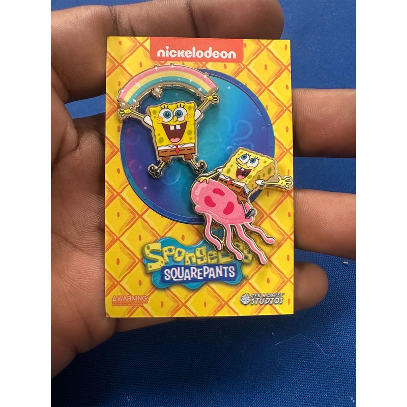 Zen Monkey Studios x SpongeBob: Positivity SpongeBob 2 Pin set