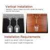35cm Double Row Stainless Steel Wine Glass Rack Holder Hanging