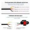 3 Par Faros Luces Led Para Motos Auto Doble Color