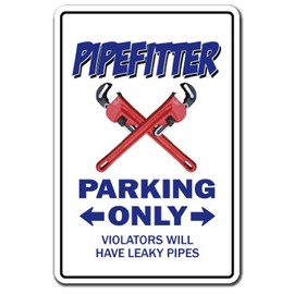 Pipefitter Parking Decal Plumber Steamfitter Union | Indoor/Outdoor | 12" Tall
