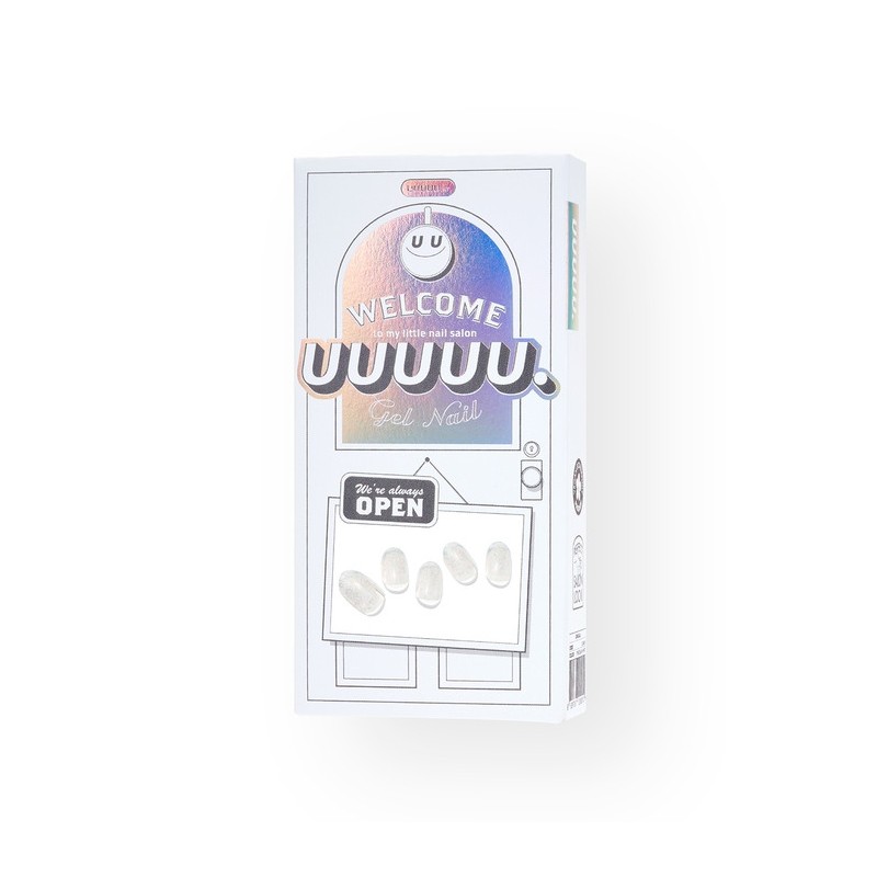 UUUUU shine gel nails that stick and bake / 붙이고
