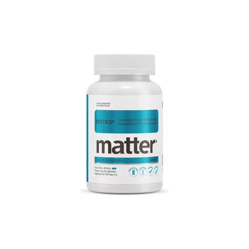 Matter Besties Complejo B C/folato & Vitamina B12 60 Pzs