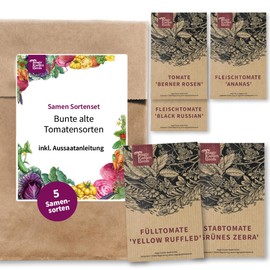 Colourful old tomato varieties - seeds set with 5 traditional, special varieties.