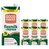 Good Karma Unsweetened Flaxmilk +Protein, 32 Ounce (Pack of 6),