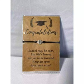 Unbranded New Graduation Gift HS College Bracelet Anklet Adjustable Compass Theme