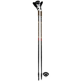 Whitewoods Unisex Adult Cross Trail-Glass/Touring Cross Country Nordic Ski Poles, 125cm - Black/Red