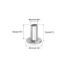 sourcing map 100 Pcs 2mm x 4mm Aluminum Flat Head