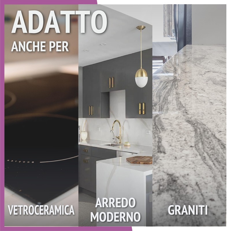 Quasar - Cucina Superfici Delicate, Piani a Induzione, Laminati, Marmi,