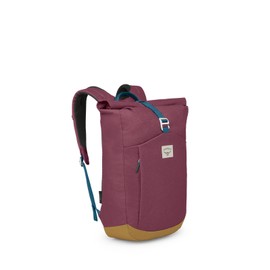 Osprey Arcane Roll Top Commuter Backpack, Allium Red/Brindle Brown