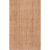 nuLOOM Ashli Handwoven Solid Jute Rug, 4' x 6', Natural