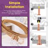 Swpeet 270Pcs M2 M2.5 M3 Flat Head Copper Solid Rivet